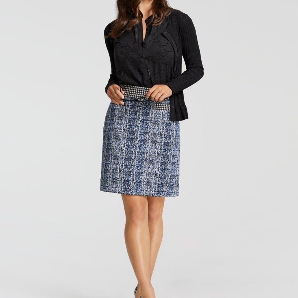 Cabi Club 21 Skirt Size 4 VGUC Tweed 5320